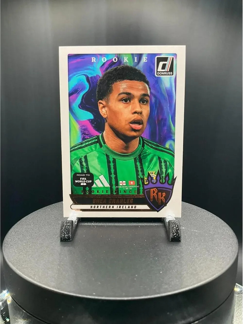 2025-26 Donruss FIFA World Cup Rookie Kings #4 Shea Charles, Northern Ireland